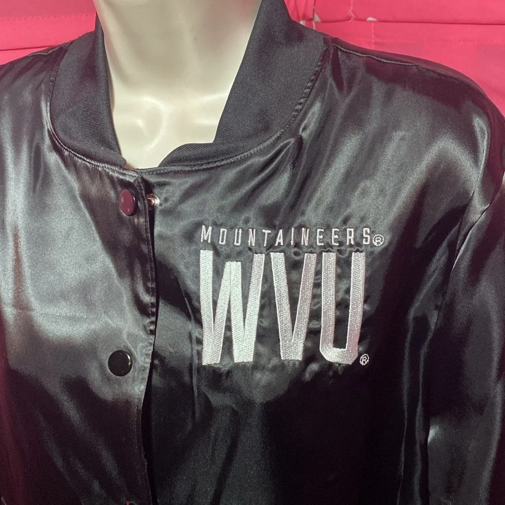 NWT S VS PINK WVU Mountaineers button up coat - Picture 2 of 6